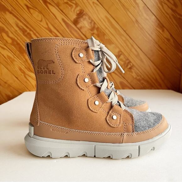 SOREL Explorer II Next Joan Boot Waterproof Tawny Buff Moonstone - Picture 2 of 12